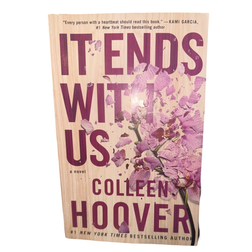 It Ends with Us Novel. Purple Accents Coffee Table Book